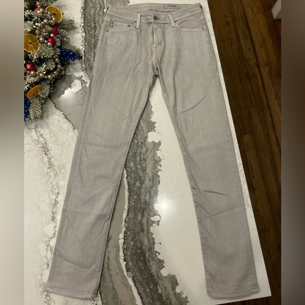 AG Adriano Goldschmied Men’s The Tellis Light Gray Jeans